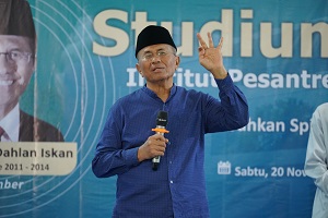 Dahlan Iskan dalam studium generale Institut Pesantren Mathaliul Falah (IPMAFA) Pati